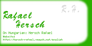 rafael hersch business card